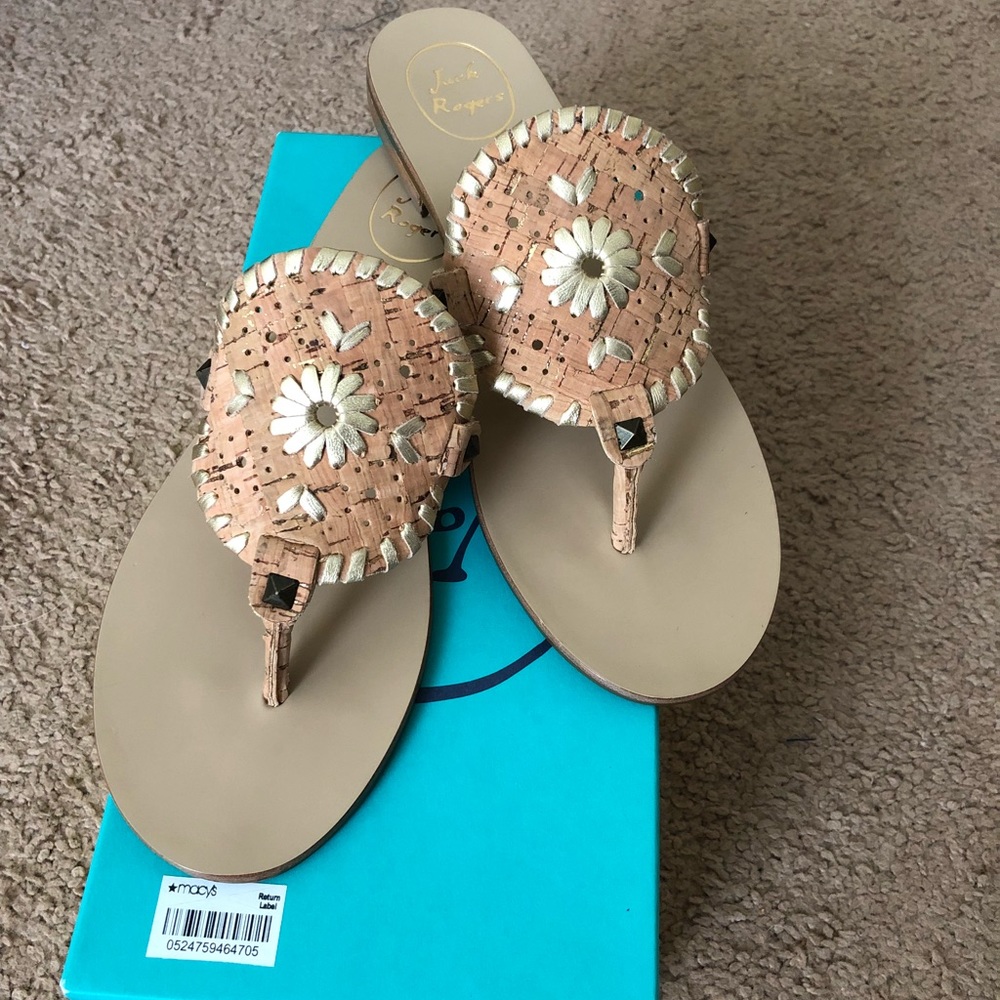 New in Box Jack Rogers Georgica Sandals, Size 9